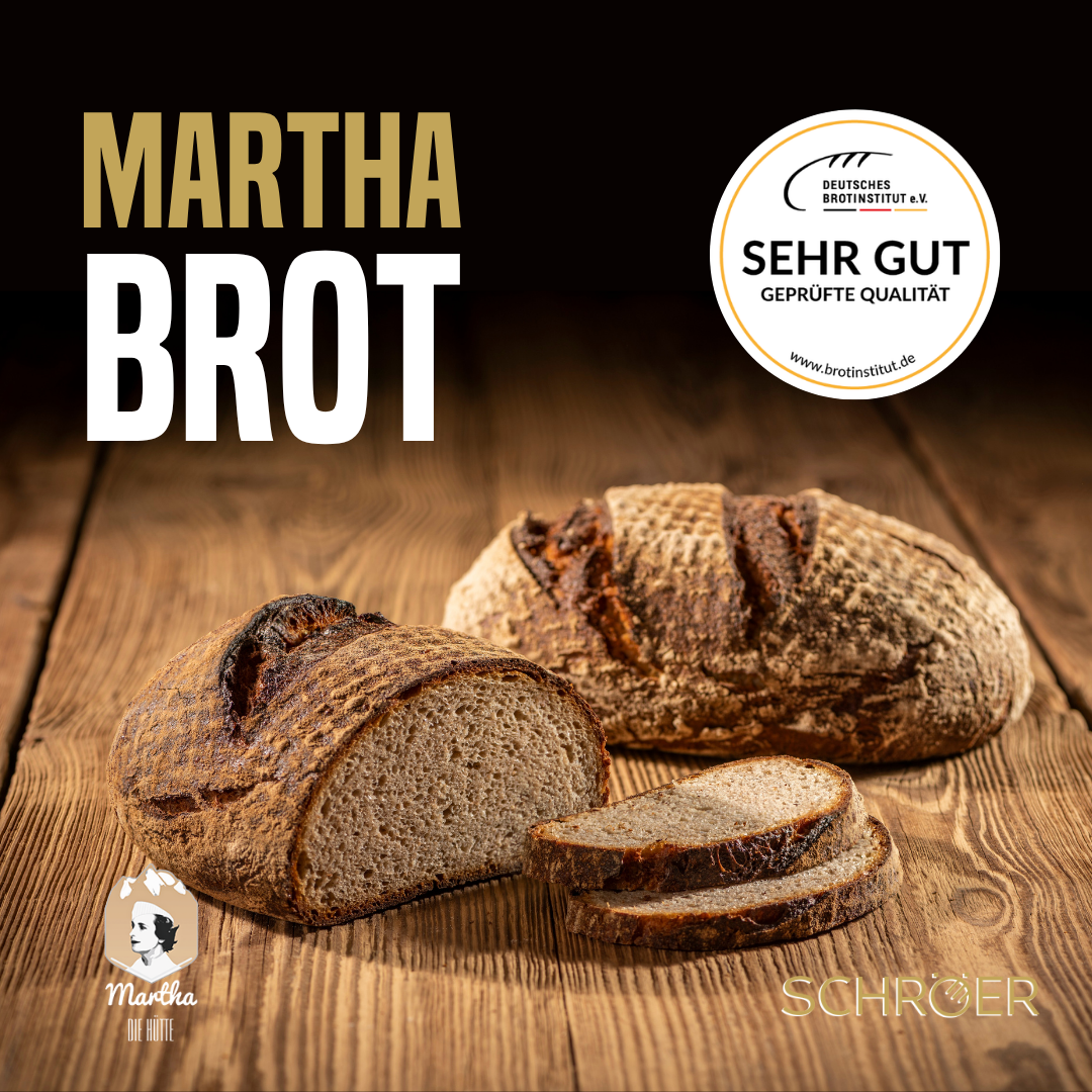 Das Brot wurde kreiert f&uuml;r Martha, die H&uuml;tte auf dem Wiesbadener Neroberg. Daf&uuml;r kochen wir einen Teil des Mehles mit Wasser, was eine saftige, fluffige Krume mit einer langen, nat&uuml;rlichen Frischhaltung ergibt