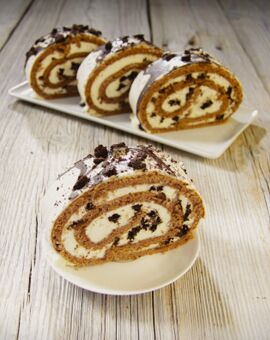 Cookie and Cream-Sahne Rolle