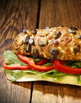 Käse-Kürbis-Stange mit Leerdammer