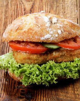 Handgemachtes mit Backfisch