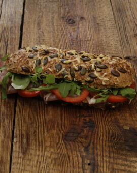 Käse-Kürbis-Stange mit Schwarzwälder Schinken