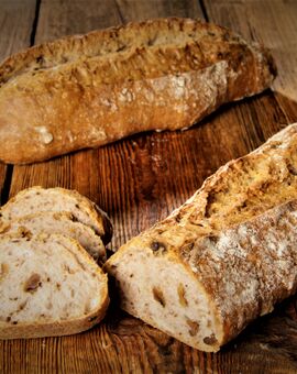Dinkel-Walnuss-Baguette