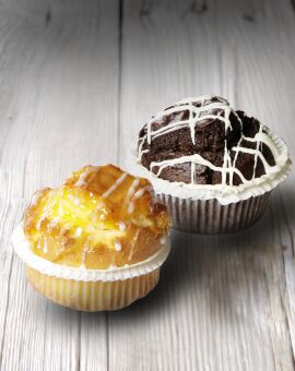 Doppel-Schoko Muffin & Zitronen Muffin