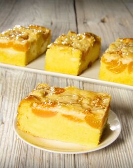 Joghurt-Aprikosen-Schnitte