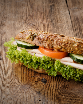 Snack des Monats: Käse-Kürbis-Stange mit Putenbrust